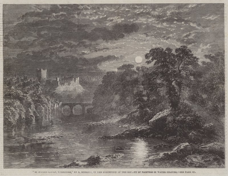 Castello di Richmond, Yorkshire da George Haydock Dodgson