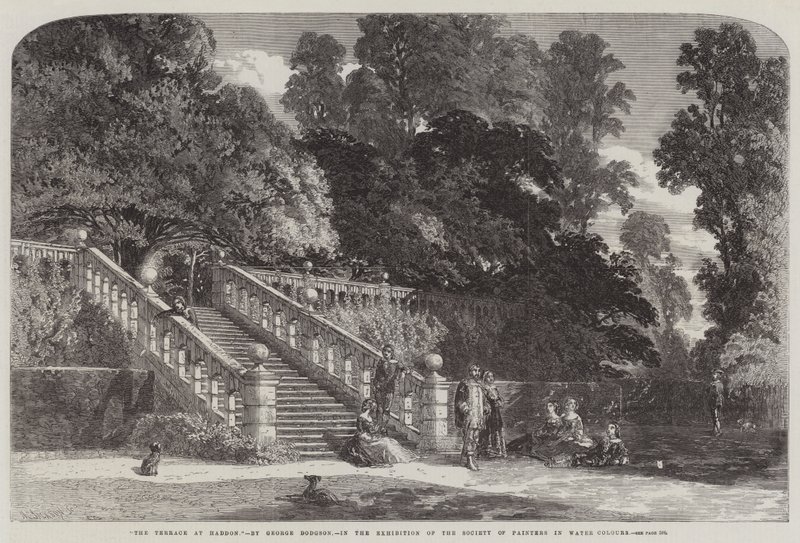 La terrazza a Haddon da George Haydock Dodgson