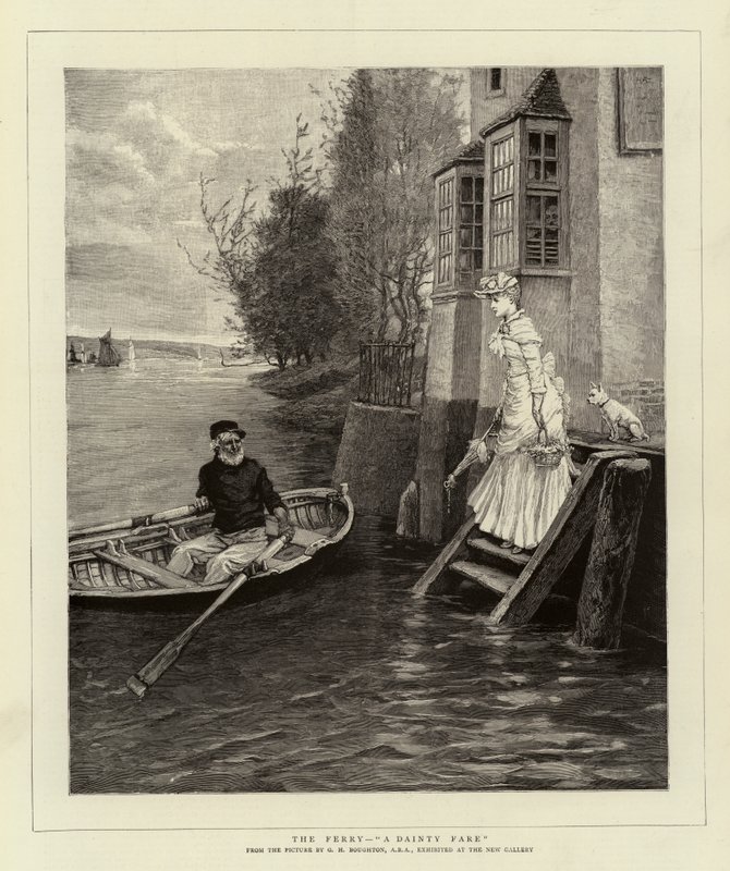 Il traghetto, una deliziosa tariffa da George Henry Boughton