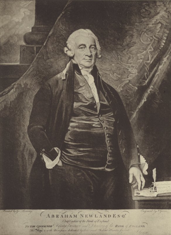 Abraham Newland da George Romney