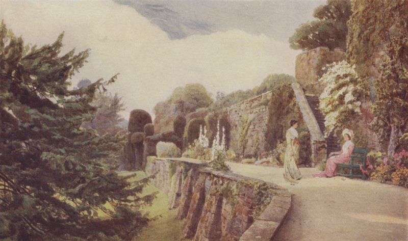 La terrazza inferiore, Castello di Berkeley da George Samuel Elgood