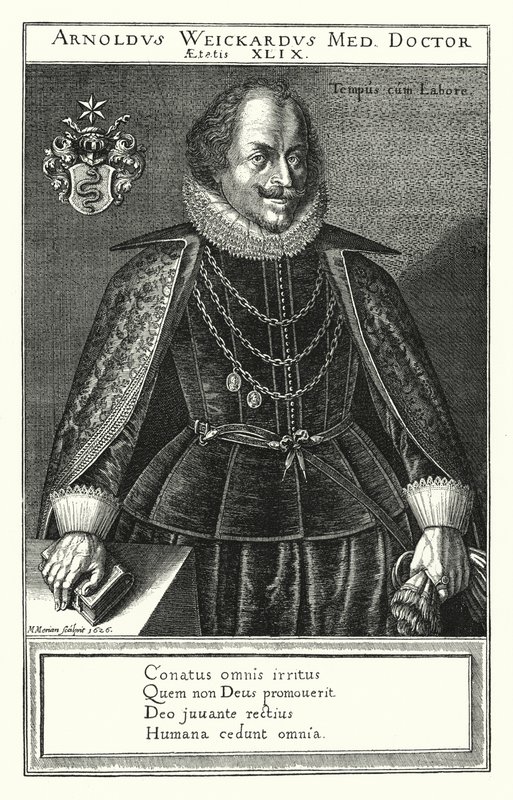 Arnold Weickard, medico tedesco (incisione) da German School