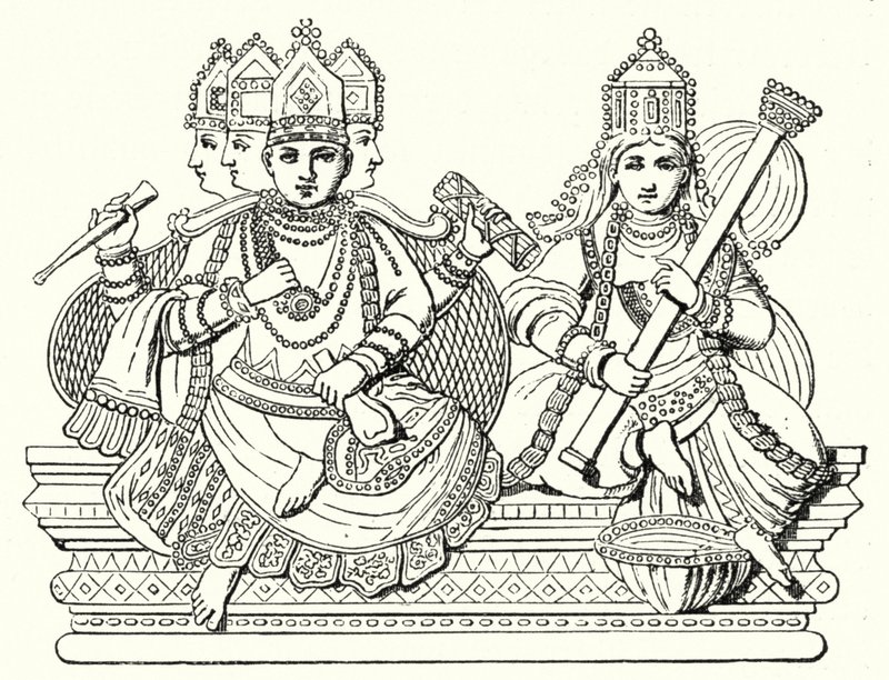 Brahma e Saraswati da German School