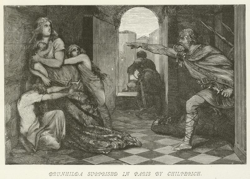 Brunilde sorpresa a Parigi da Chilperico da German School
