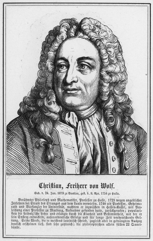Christian, Freiherr von Wolf da German School