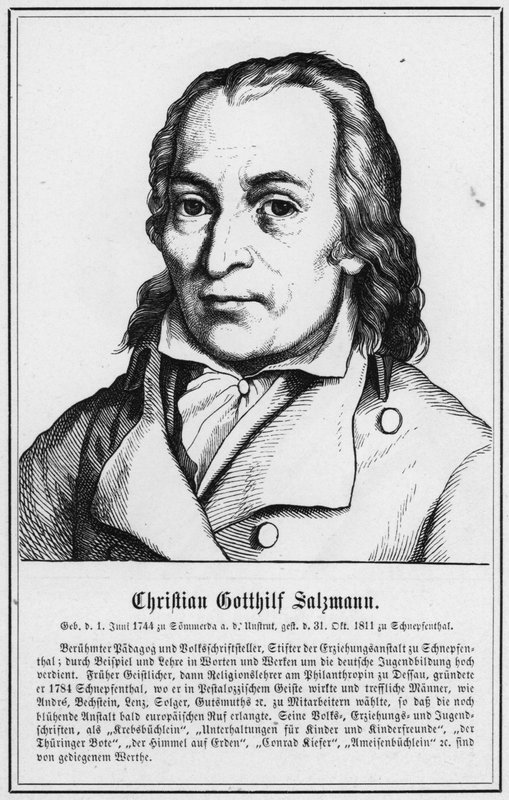 Christian Gotthilf Salzmann (incisione) da German School