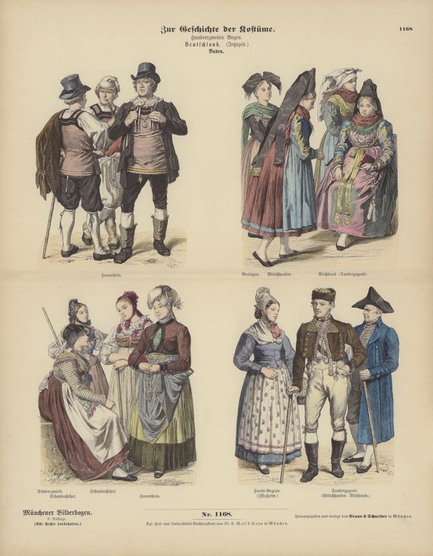 Costumi di Baden, Germania da German School