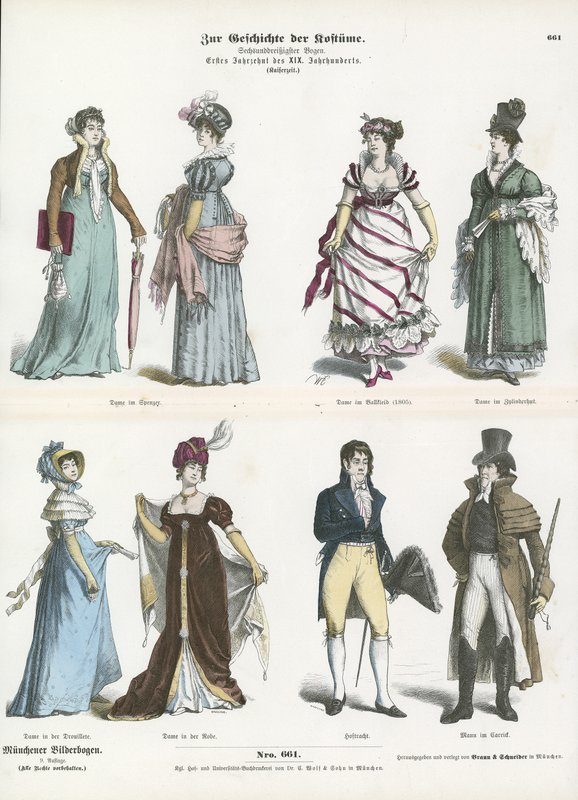 Costumi del 1800 da German School