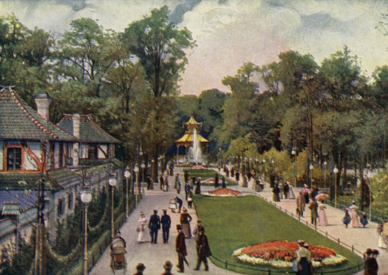 Dreisternpromenade, Giardino Zoologico di Berlino, Germania da German School