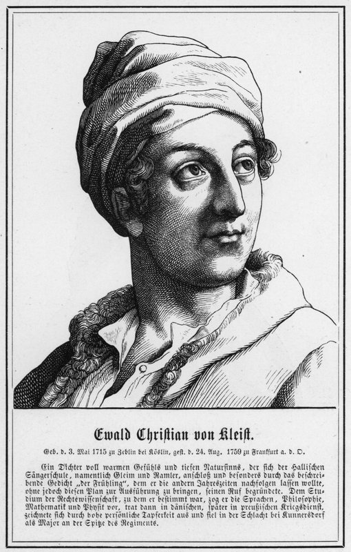 Ewald Christian von Kleist da German School