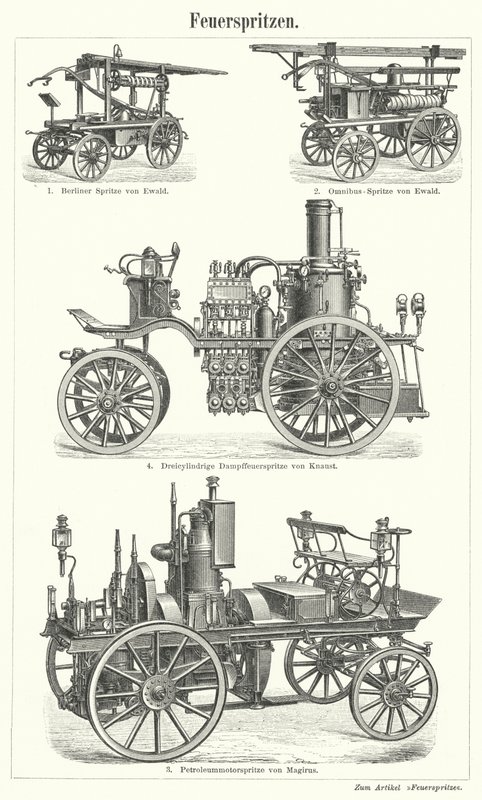 Autopompe (incisione) da German School