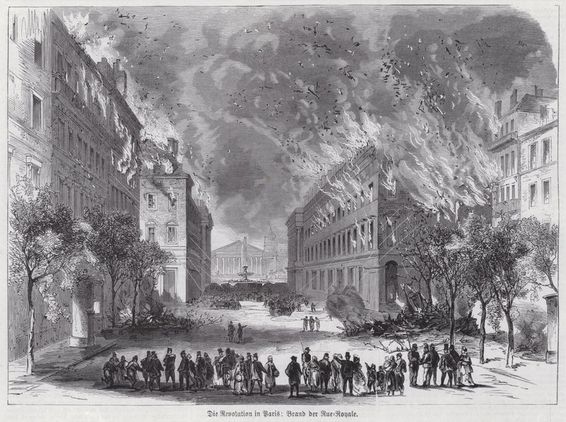 Incendi in Rue Royale, Comune di Parigi da German School