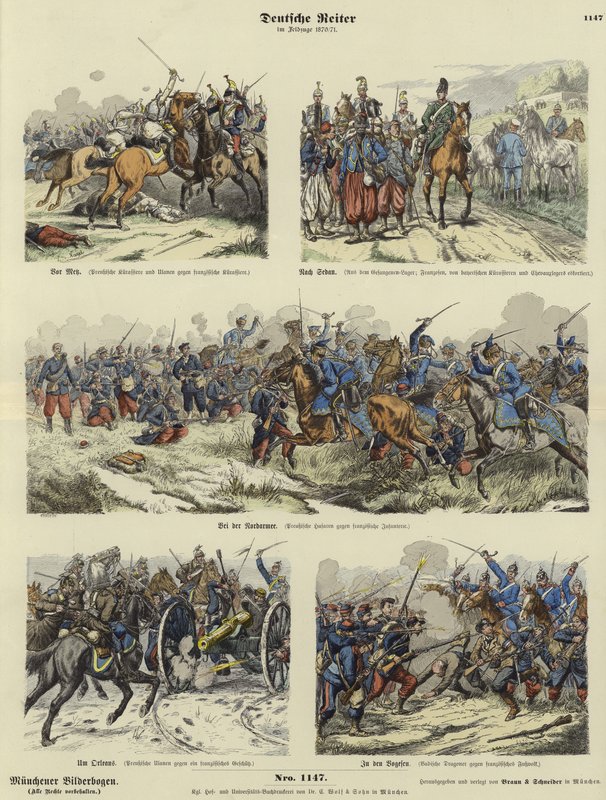 Cavalleria tedesca della guerra franco-prussiana, 1870-1871 da German School