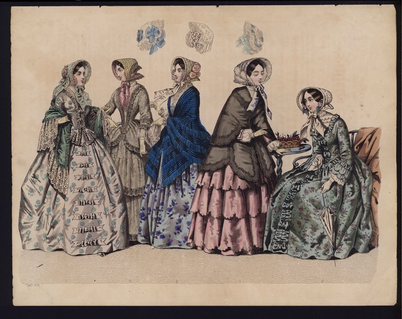 Tavola di moda tedesca, metà XIX secolo da German School