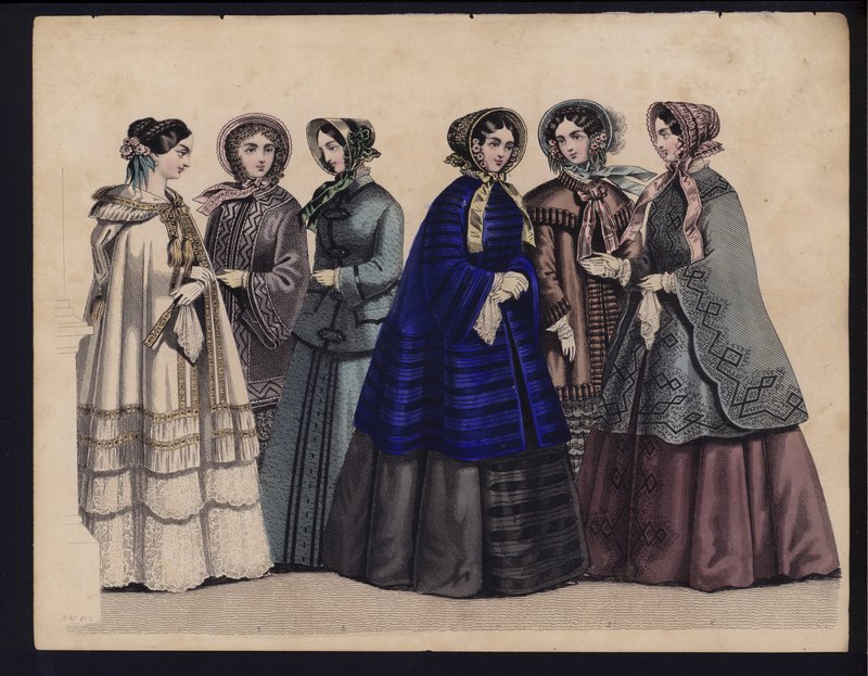 Tavola di moda tedesca, metà XIX secolo da German School