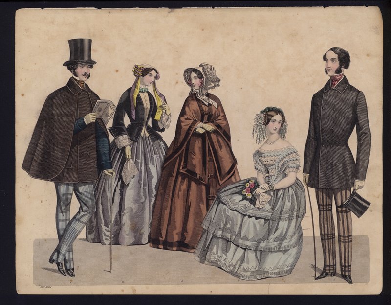 Tavola di moda tedesca, metà del XIX secolo da German School