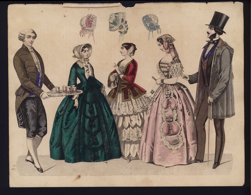 Tavola di moda tedesca, metà del XIX secolo da German School