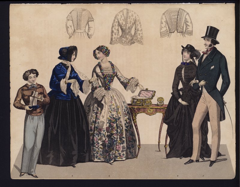 Tavola di moda tedesca, metà del XIX secolo da German School