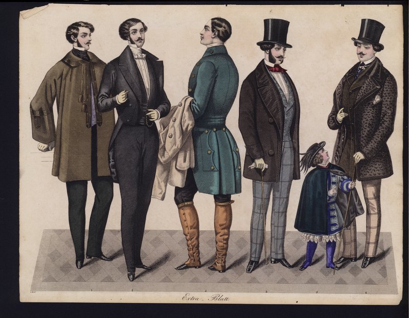 Tavola di moda tedesca, metà del XIX secolo da German School