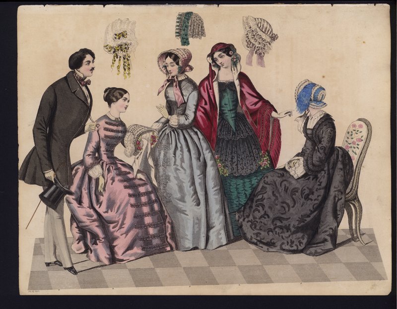 Tavola di moda tedesca, metà del XIX secolo da German School