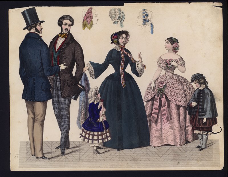 Tavola di moda tedesca, metà del XIX secolo da German School
