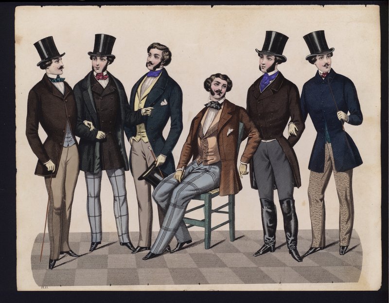 Tavola di moda tedesca, metà del XIX secolo da German School