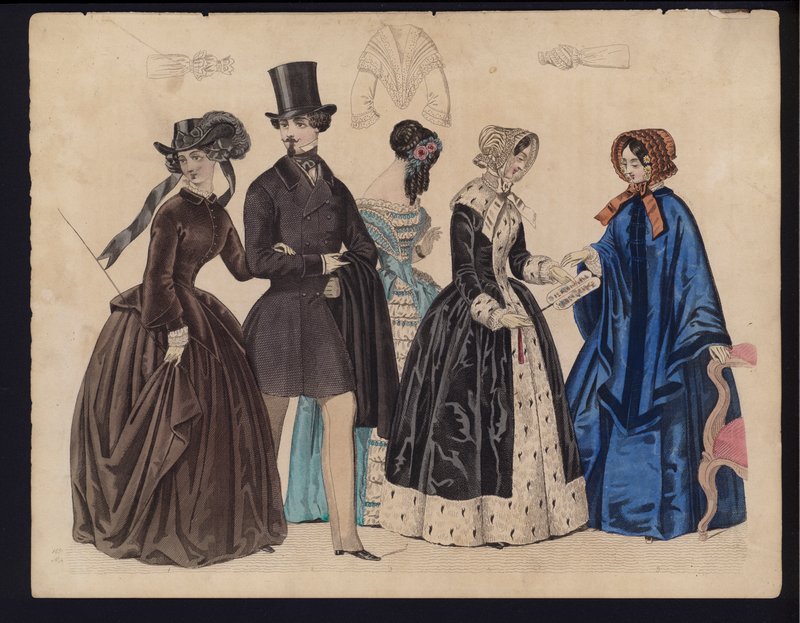 Tavola di moda tedesca, metà del XIX secolo da German School