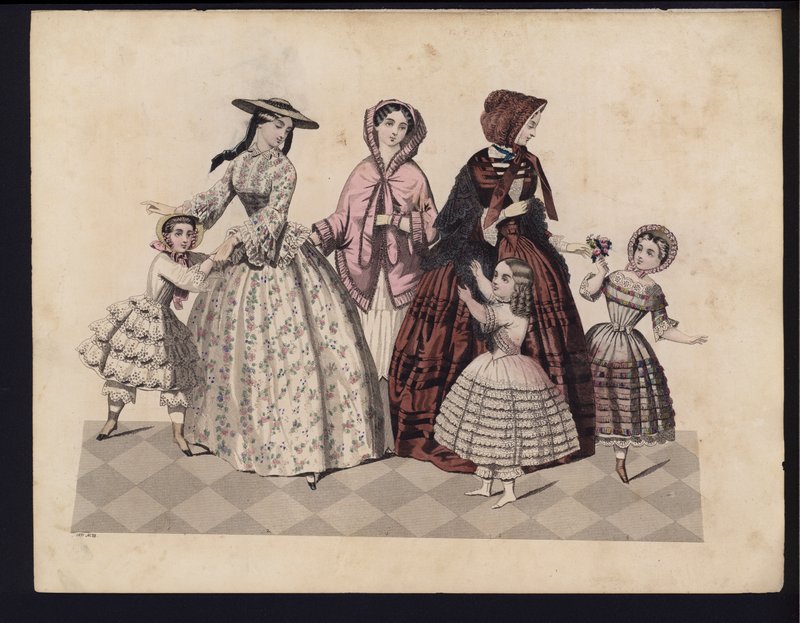 Tavola di moda tedesca, metà del XIX secolo da German School
