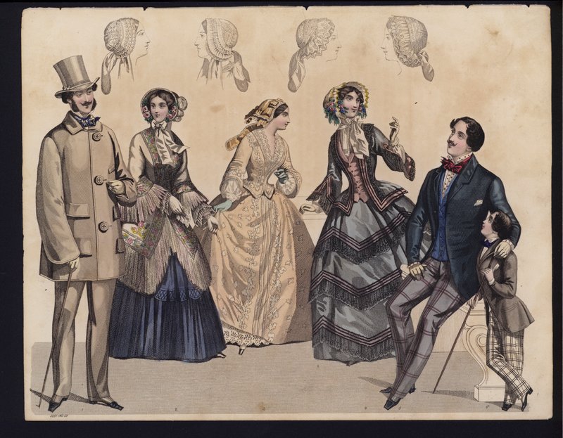 Tavola di moda tedesca, metà del XIX secolo da German School