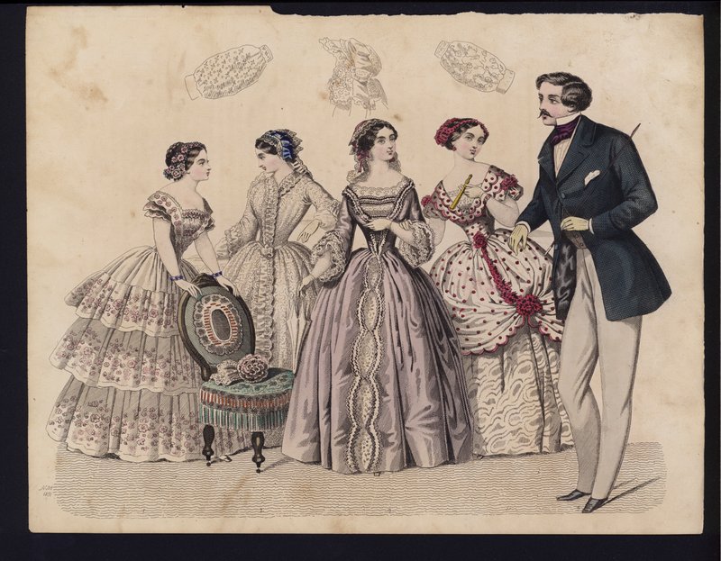 Tavola di moda tedesca, metà del XIX secolo da German School