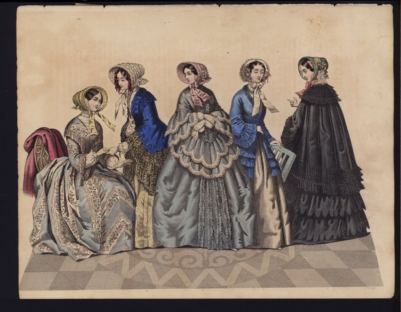 Tavola di moda tedesca, metà XIX secolo da German School