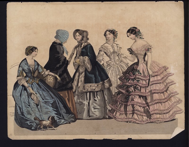 Tavola di moda tedesca, metà XIX secolo da German School
