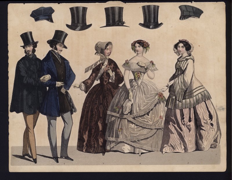 Tavola di moda tedesca, metà XIX secolo da German School