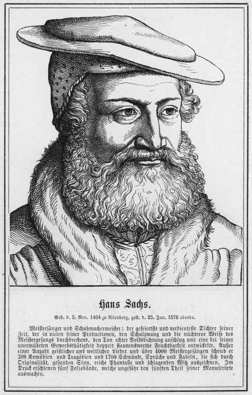Hans Sachs (incisione) da German School