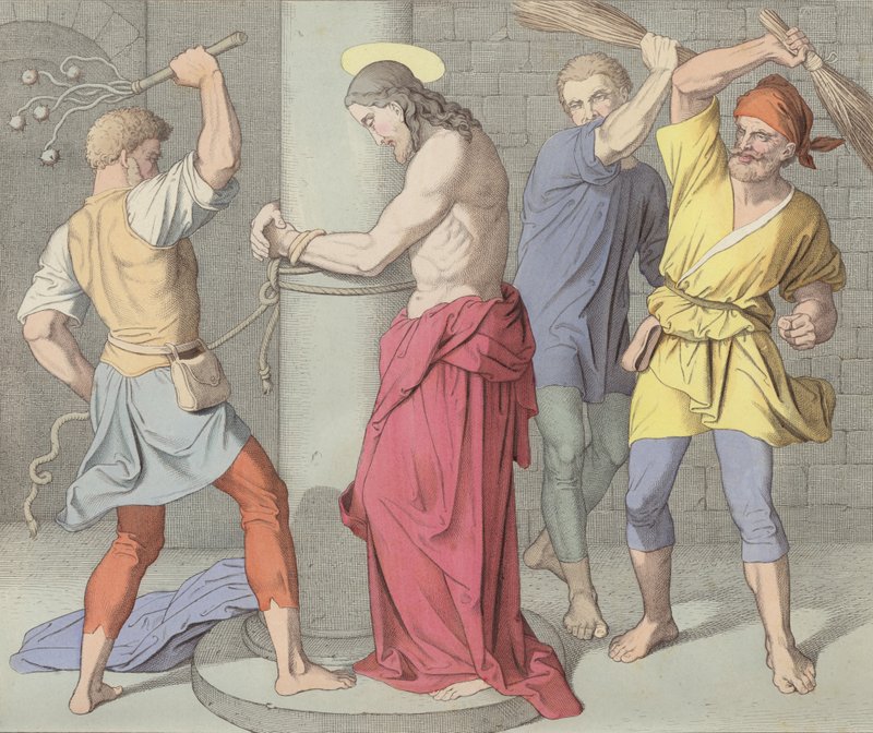 Gesù flagellato alla colonna da German School