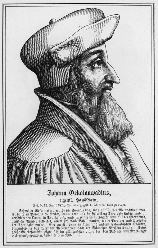 Johann Oekolampadius da German School
