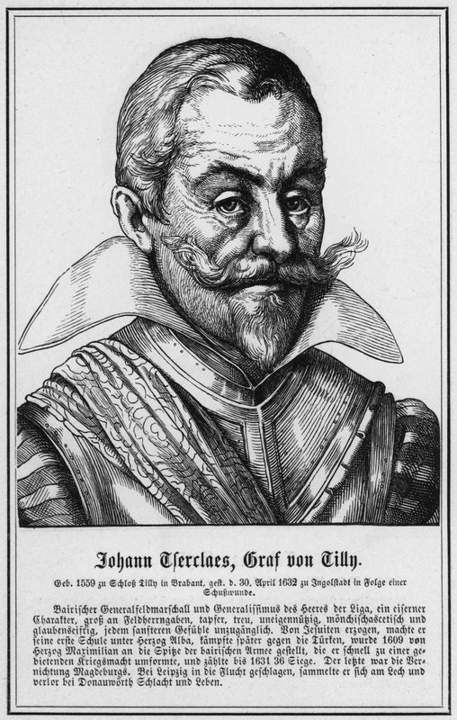 Johann Tserclaes, Conte di Tilly (incisione) da German School