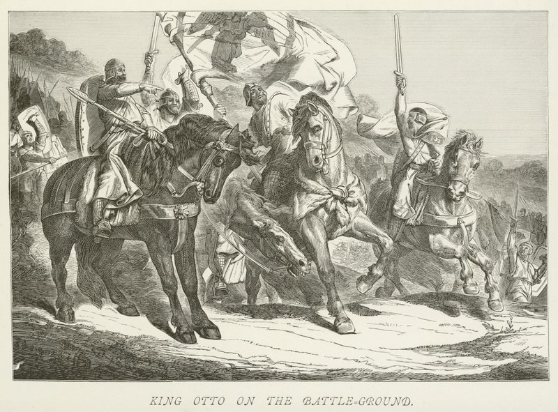 Re Ottone sul campo di battaglia da German School