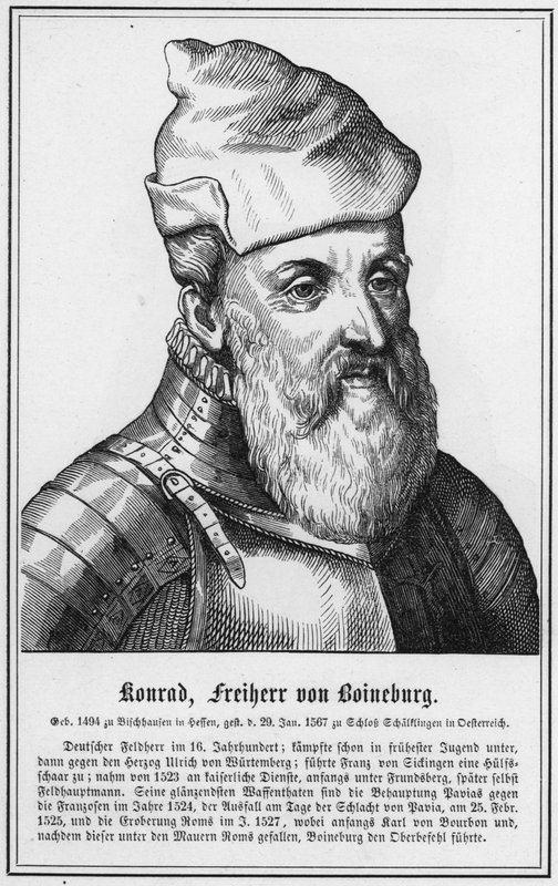 Konrad, Freiherr von Boineburg (incisione) da German School
