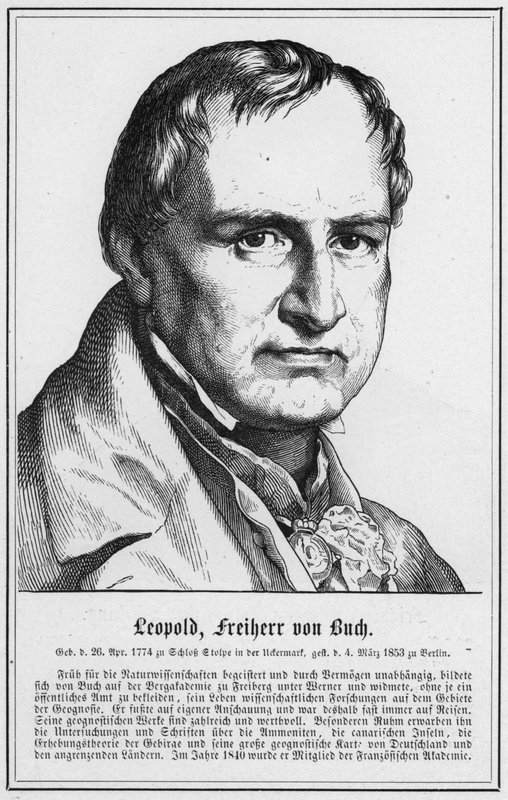 Leopoldo, Barone von Buch (incisione) da German School