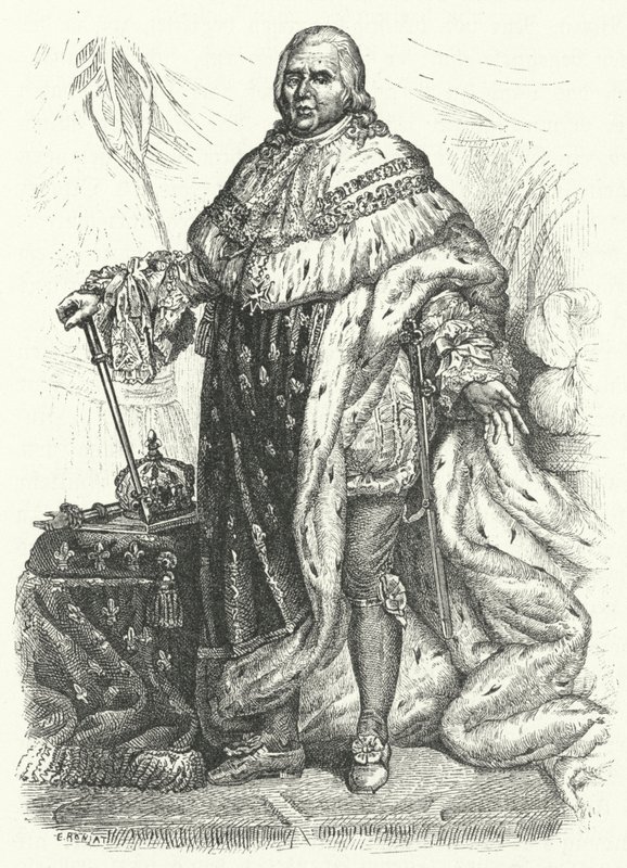 Luigi XVIII, Re di Francia (incisione) da German School