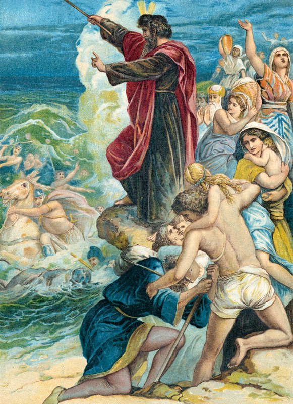 Mosè attraversa il Mar Rosso da German School