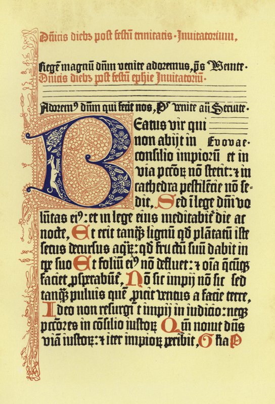Pagina dal Psalmorum Codex da German School