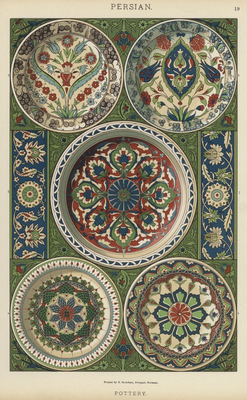 Persiano, ceramica da German School