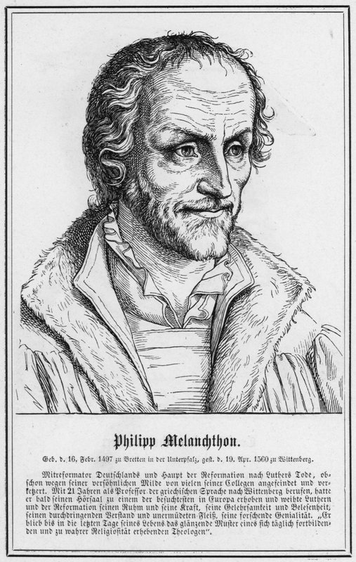 Philipp Melanchthon (incisione) da German School