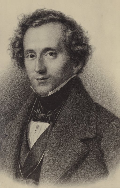 Ritratto di Felix Mendelssohn da German School