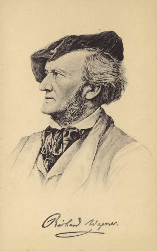 Ritratto di Richard Wagner da German School