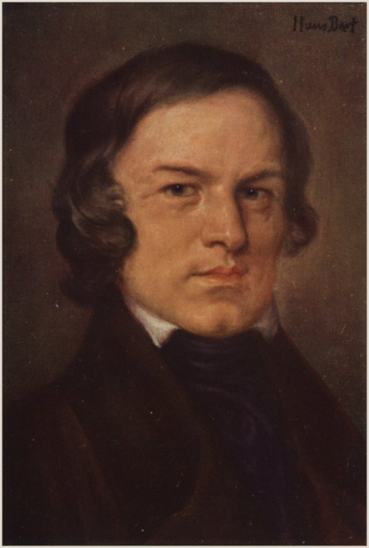 Ritratto di Robert Schumann da German School