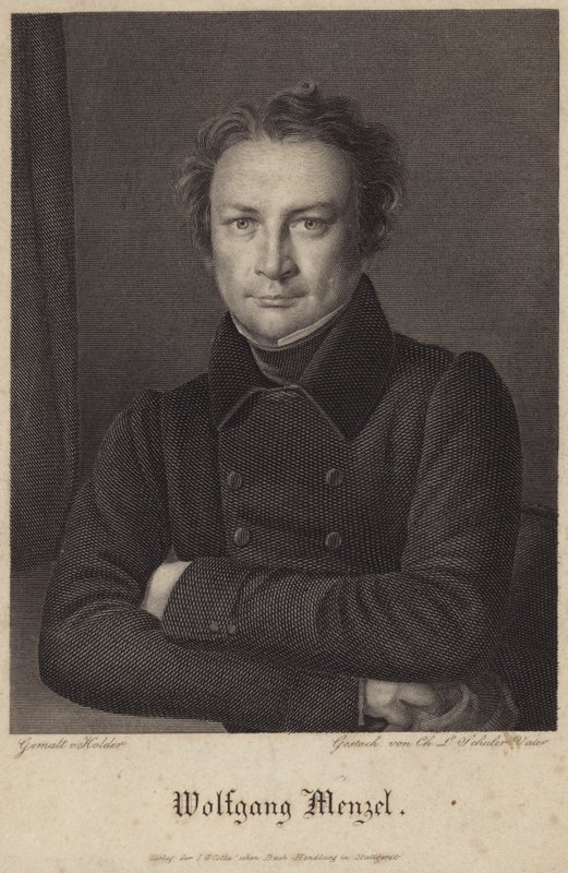 Ritratto di Wolfgang Menzel da German School