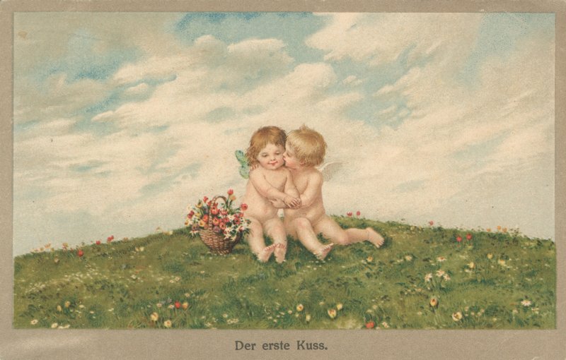Putti che si baciano da German School